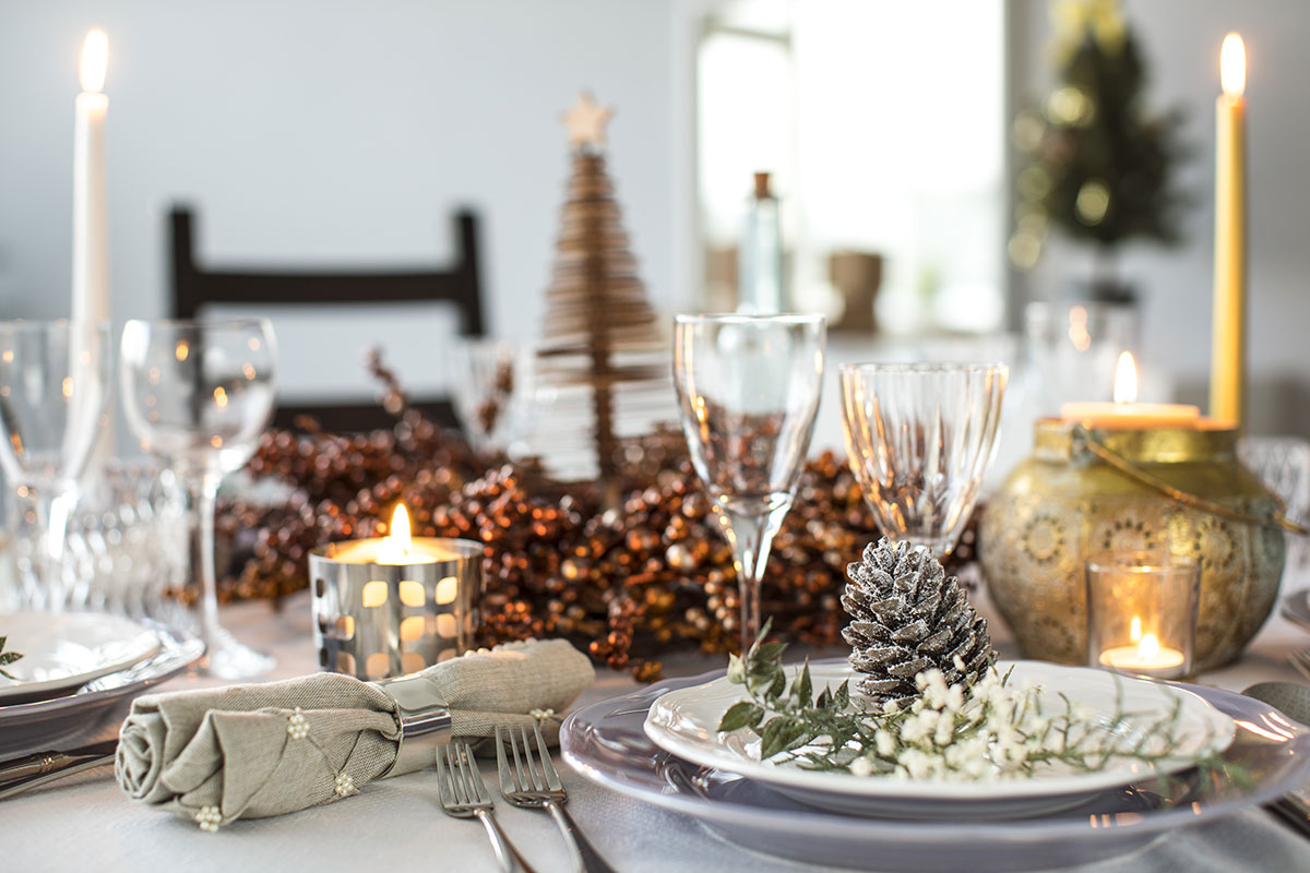 Repas de fête pour Noël et le Nouvel An