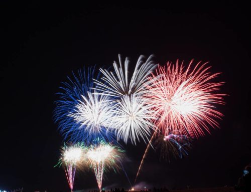 J’assiste au feu d’artifice à l’occasion de la Fête Nationale à Héricourt