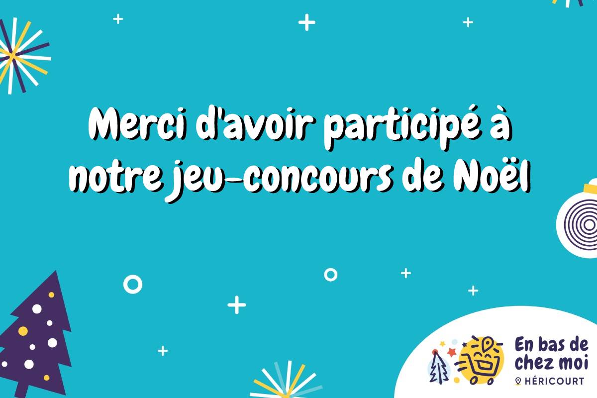 Fin du jeu concours de Noel